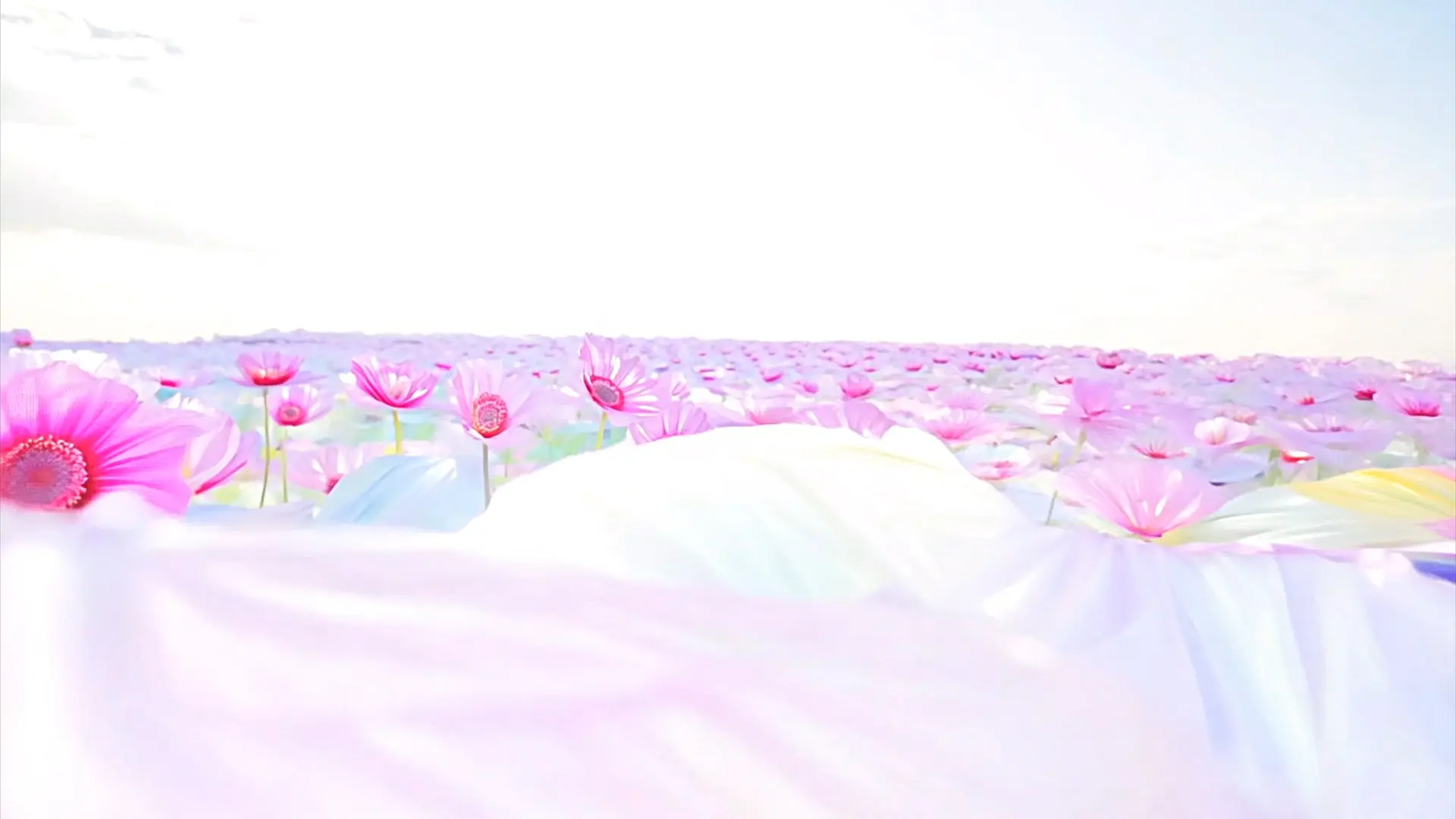 Eternal Spring Flowers Background for Romantic Title Animation